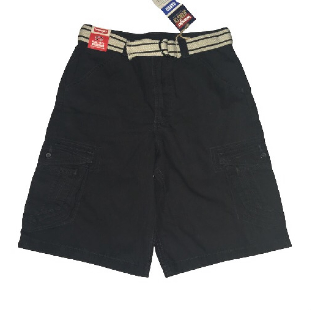Wrangler Boys cargo shorts Black Sz 16 NWT